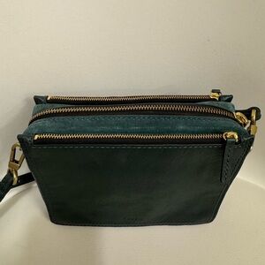 Fossil Campbell Leather Crossbody Bag